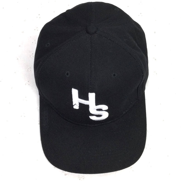 Higher Standards Black Dope White Embroidered Logo Cotton Snapback Hat - Picture 2 of 11